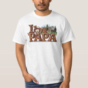 *~* I KÄRLEK MY PAPPA Fars dag Rustic AP86 T Shirt