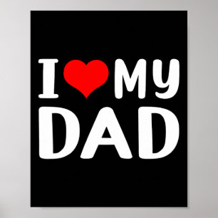 I Kärlek My Pappa Funny Far&#; s Day Gift for papp Poster