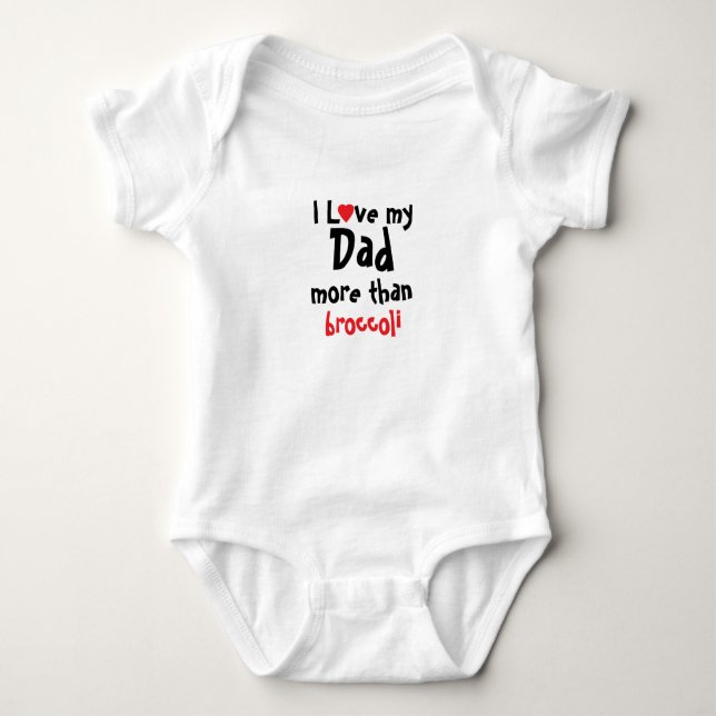 I Kärlek My Pappa Funny pappa Baby Bodykostym T Shirt (Framsida)