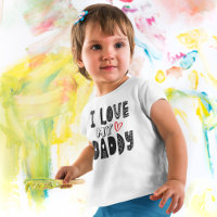 I Kärlek My pappa Heart Black Typography