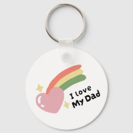 I Kärlek My Pappa Nyckelring