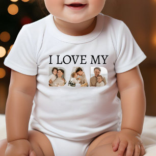 I Kärlek My Pappa Photo Collage T Shirt