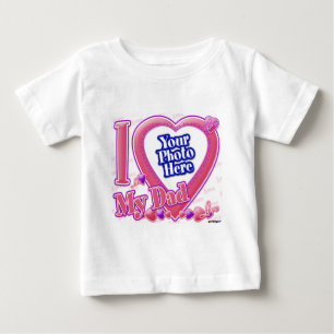 I Kärlek My Pappa rosa/lila - foto T Shirt