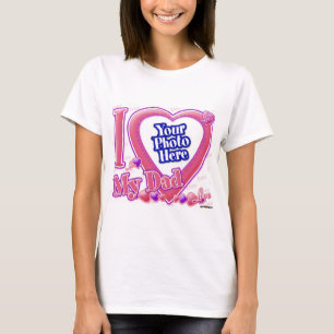 I Kärlek My Pappa rosa/lila - foto T-shirt