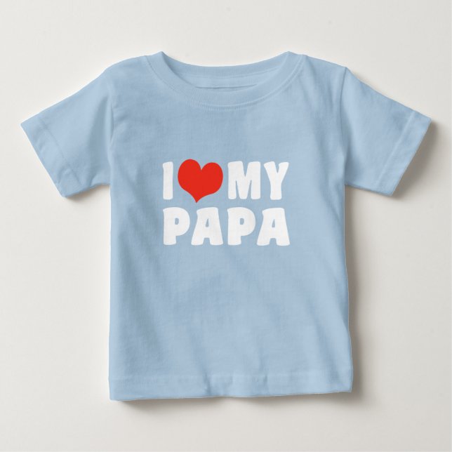 I Kärlek My Pappa T Shirt (Framsida)
