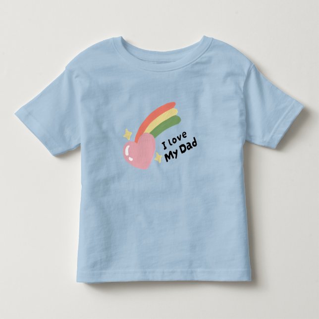 I Kärlek My Pappa T Shirt (Framsida)