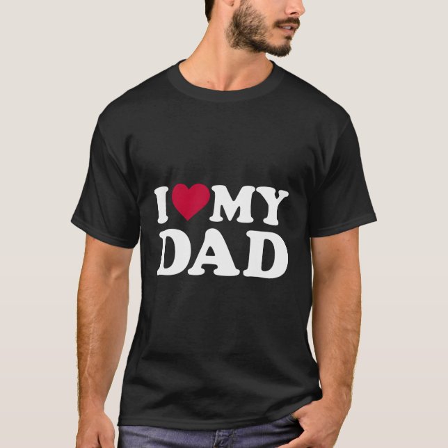 I Kärlek My Pappa T Shirt (Framsida)