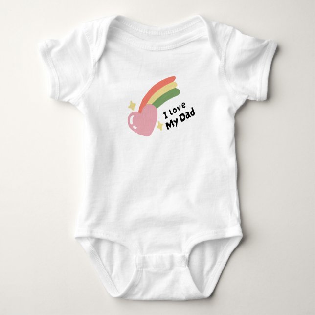 I Kärlek My Pappa T Shirt (Framsida)