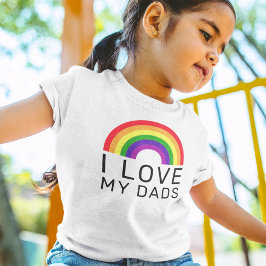 I Kärlek My Pappor Rainbow Gay pride T Shirt