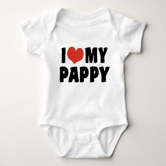 I Kärlek My Pappy Tee Shirt (Framsida)