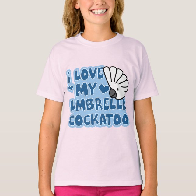 I Kärlek My Parbrella Cockatoo Child's Ringer T-Sh Tee Shirt (Framsida)