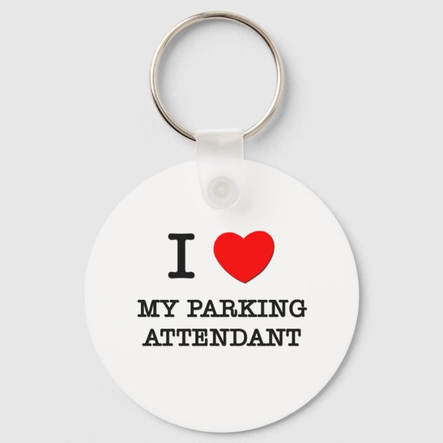 I Kärlek My Parking Attendant Nyckelring (Framsida)