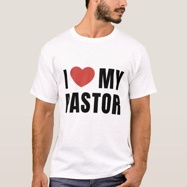 I KÄRLEK MY PASTOR T SHIRT (Framsida)
