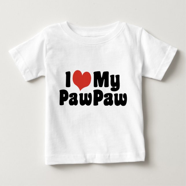 I Kärlek My PawPaw T-shirt (Framsida)