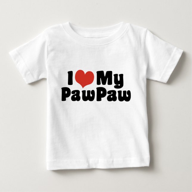 I Kärlek My PawPaw Tröja (Framsida)