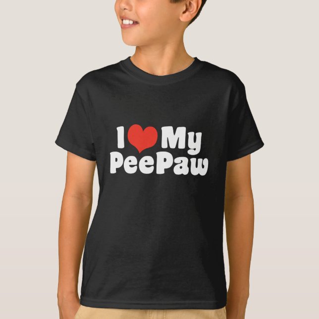 I Kärlek My PeePaw T-shirt (Framsida)