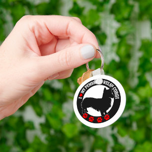 I Kärlek My Pembroke Welsh Corgi Nyckelring