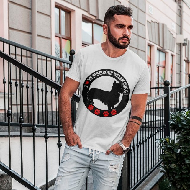 I Kärlek My Pembroke Welsh Corgi T-Shirt (Skapare uppladdad)