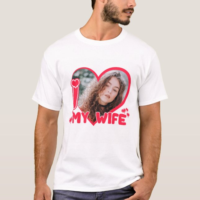 I Kärlek My Personlig Heart Photo Cute T Shirt (Framsida)