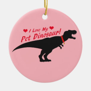 I Kärlek My Pet Dinosaur Julgransprydnad Keramik
