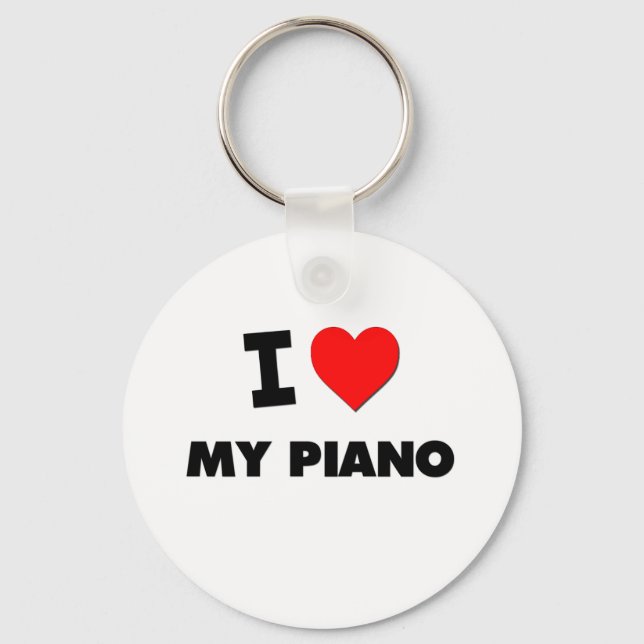 I Kärlek My Piano Nyckelring (Framsida)