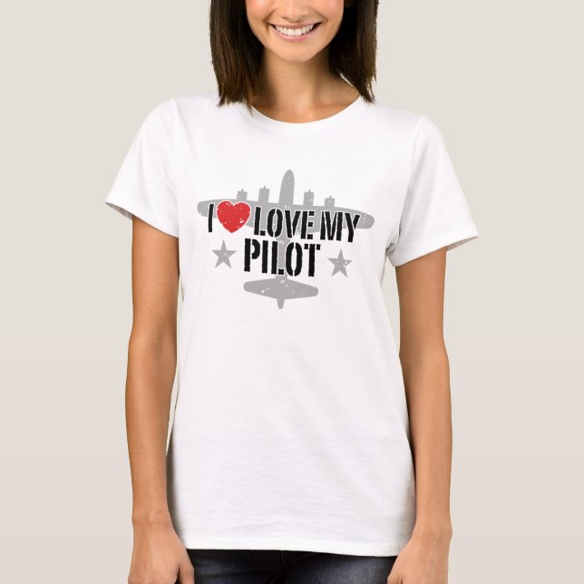 I Kärlek My Pilot Tee Shirt (Framsida)