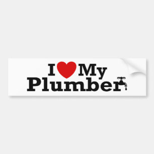 I Kärlek My Plumber Bildekal