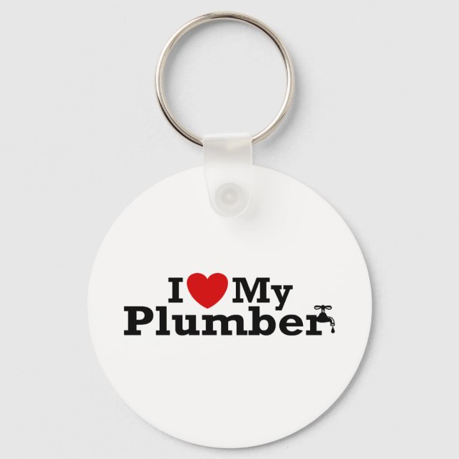 I Kärlek My Plumber Nyckelring (Framsida)