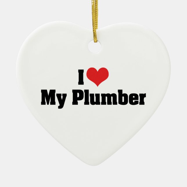 I Kärlek My Plumber Ornament (Framsidan)
