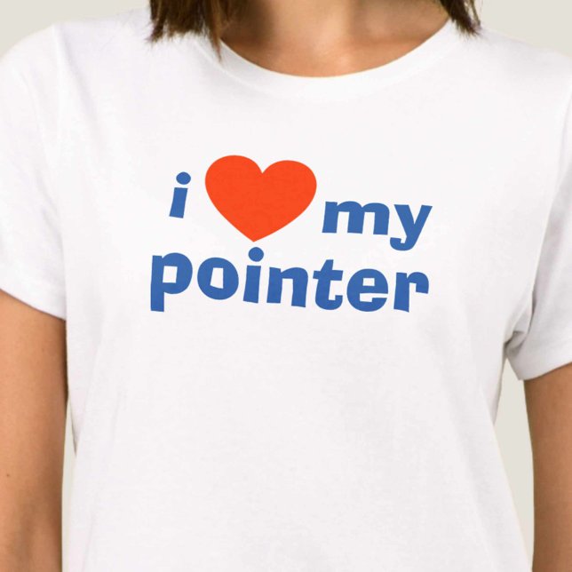 I Kärlek My Pointer Tanktop T Shirt (Skapare uppladdad)