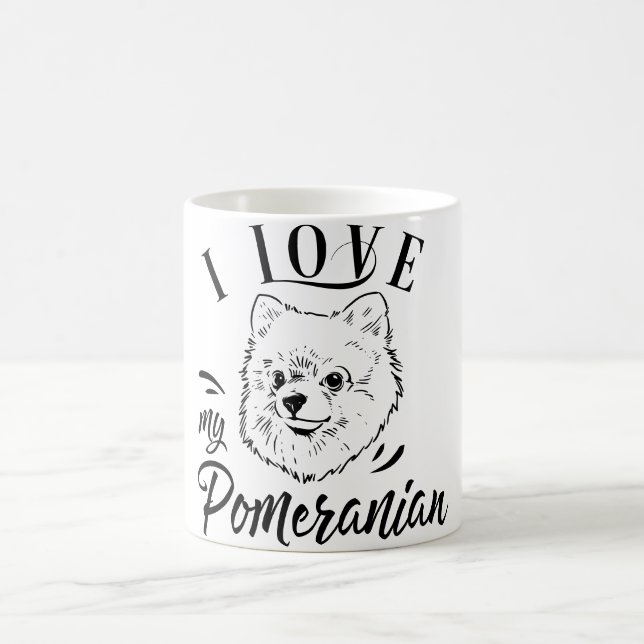 I Kärlek My Pommern   Kaffemugg (Center)