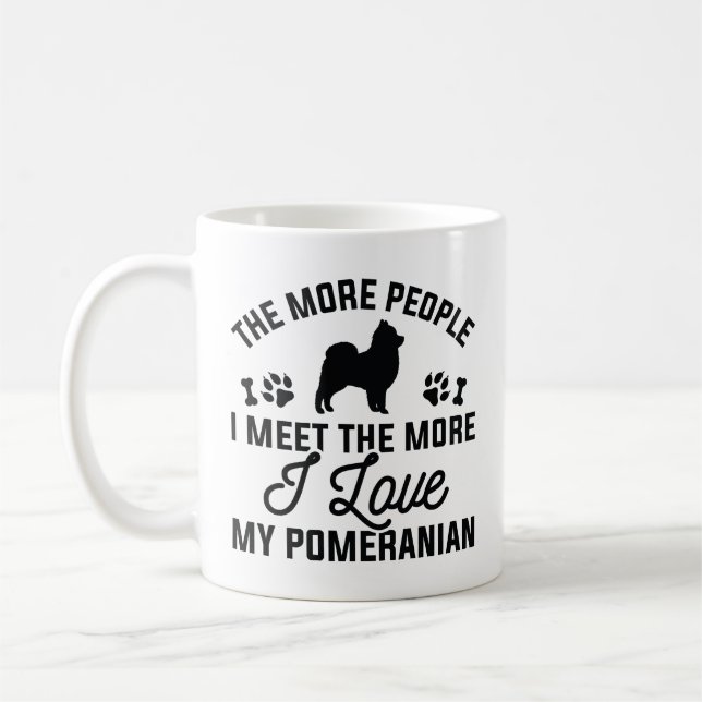 I Kärlek My Pommern Kaffemugg (Vänster)