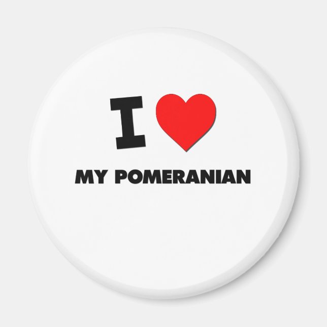 I Kärlek My Pommern Magnet (Framsidan)