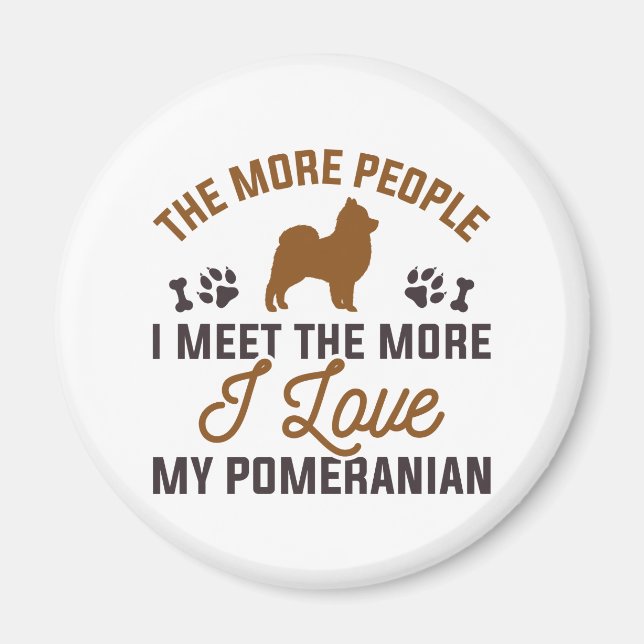 I Kärlek My Pommern Magnet (Framsidan)