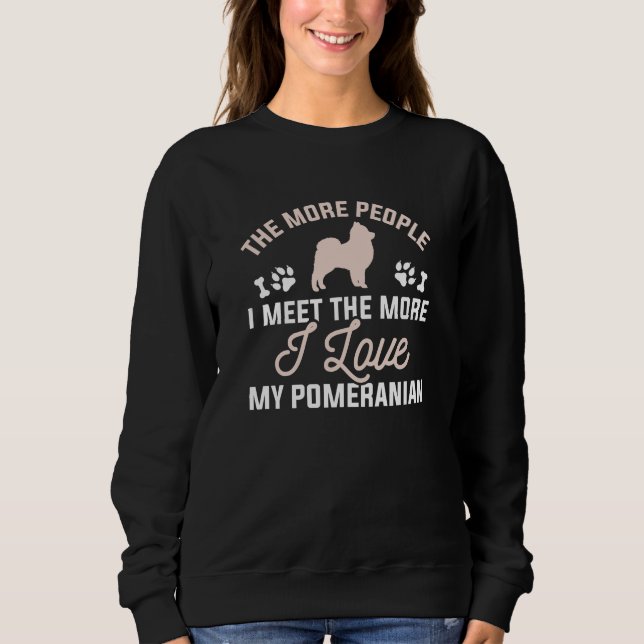 I Kärlek My Pommern T Shirt (Framsida)