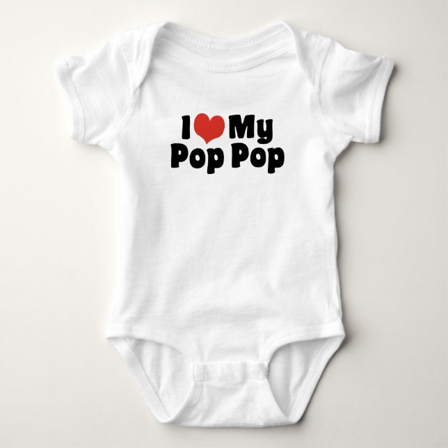 I Kärlek My Pop Pop Tröja (Framsida)