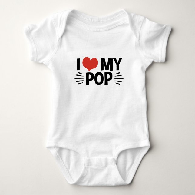 I Kärlek My Pop T-shirt (Framsida)