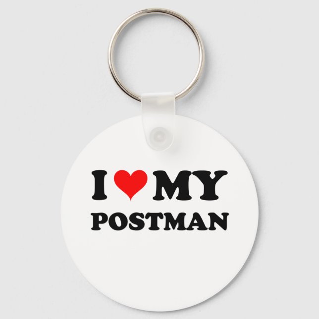 I Kärlek My Postman Nyckelring (Framsida)