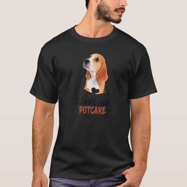 I Kärlek My Potkaka Potkaka Hund T Shirt (Framsida)