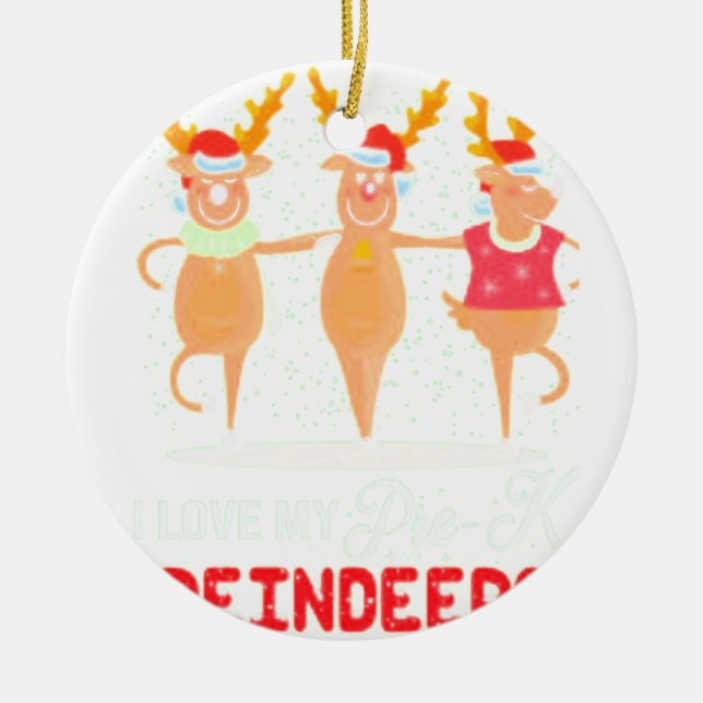 I Kärlek My Pre K Julgransprydnad Keramik (Framsidan)