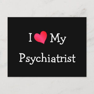 I Kärlek My Psychiatrist Vykort