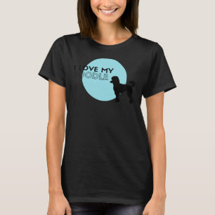 I Kärlek My Pudel Blue T Shirt