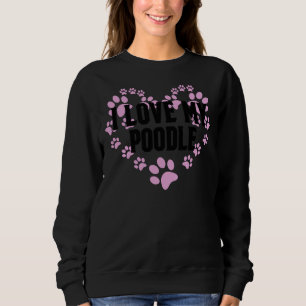 I Kärlek My Pudel Heart Tassar T Shirt