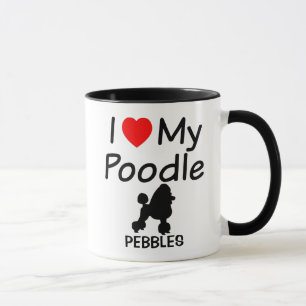 I Kärlek My Pudel Hund Mugg