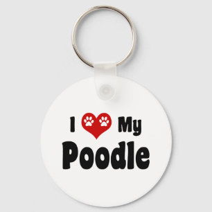 I Kärlek My Pudel Nyckelring