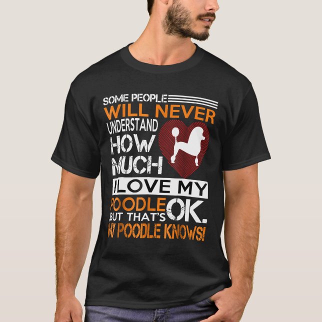 I Kärlek My Pudel T Shirt (Framsida)