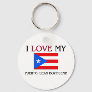 I Kärlek My Puerto Rican Boykompis Nyckelring