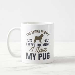 I Kärlek My Pug Kaffemugg