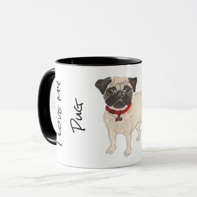 I kärlek My Pug Mugg (Framsida vänster)