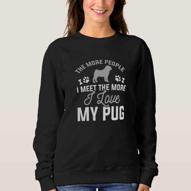 I Kärlek My Pug T Shirt (Framsida)